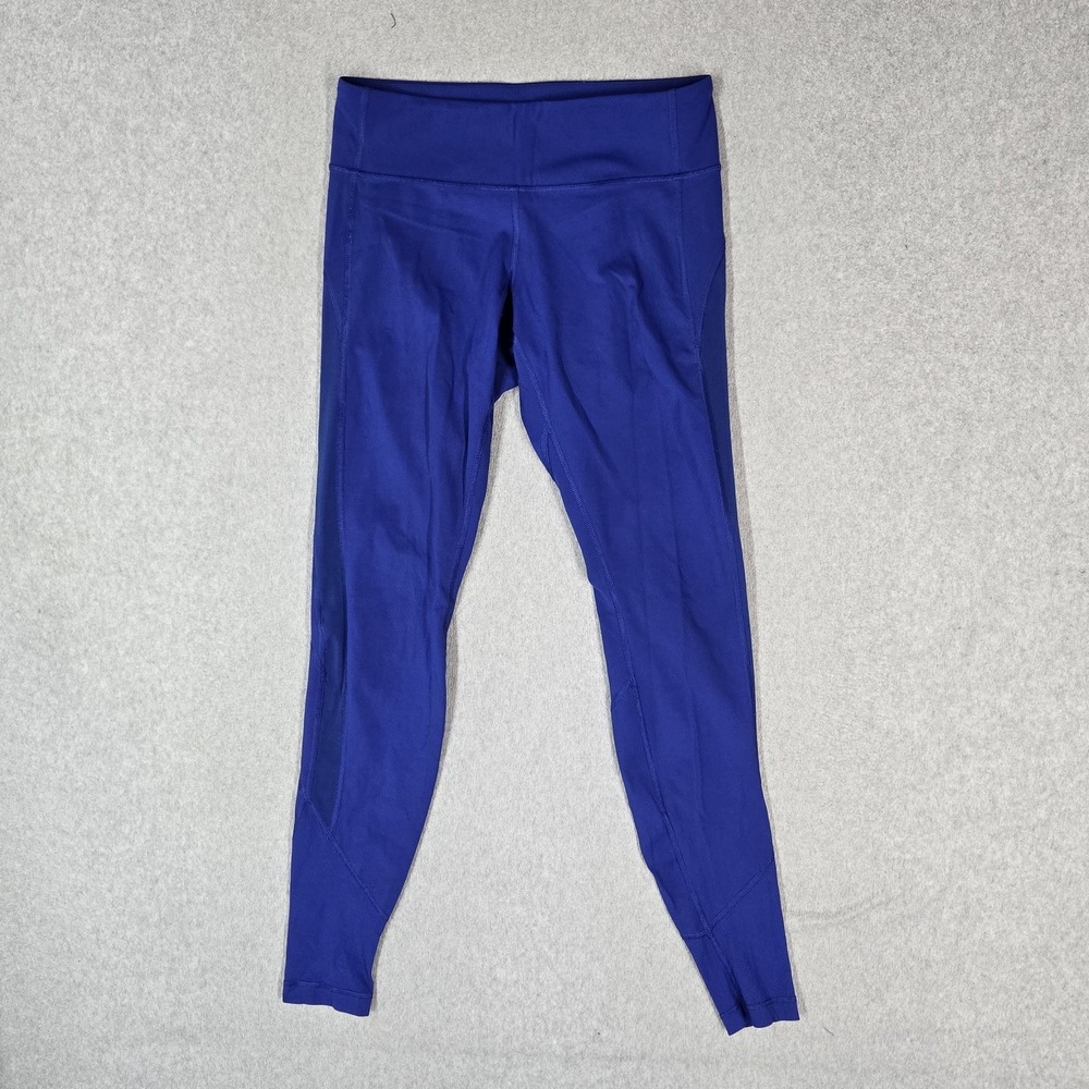 Lululemon Women Activewear Pants 6 Blue Legging Yoga Slim 28.5" Inseam